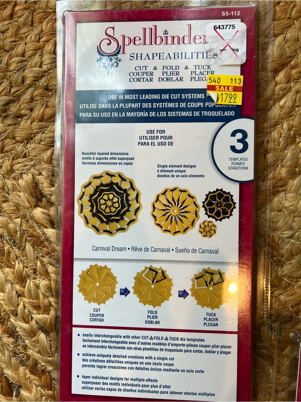Spellbinders Metal Die Set